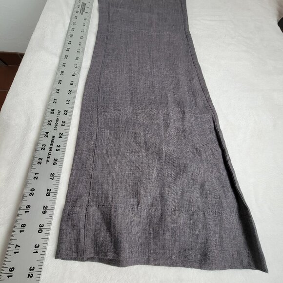 CAbi Womens Gray Slate Linen Sailor Pants Size 8 Wide Leg Casual 371New $98 - Picture 10 of 12